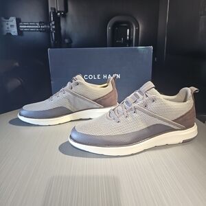 Cole Haan Men's Grand Atlantic Sneaker Storm Cloud/Dark Brown Style C35466 NEW